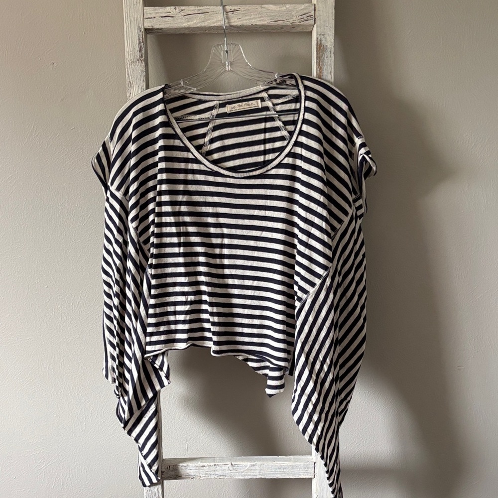 We The Free Navy and White Striped Top